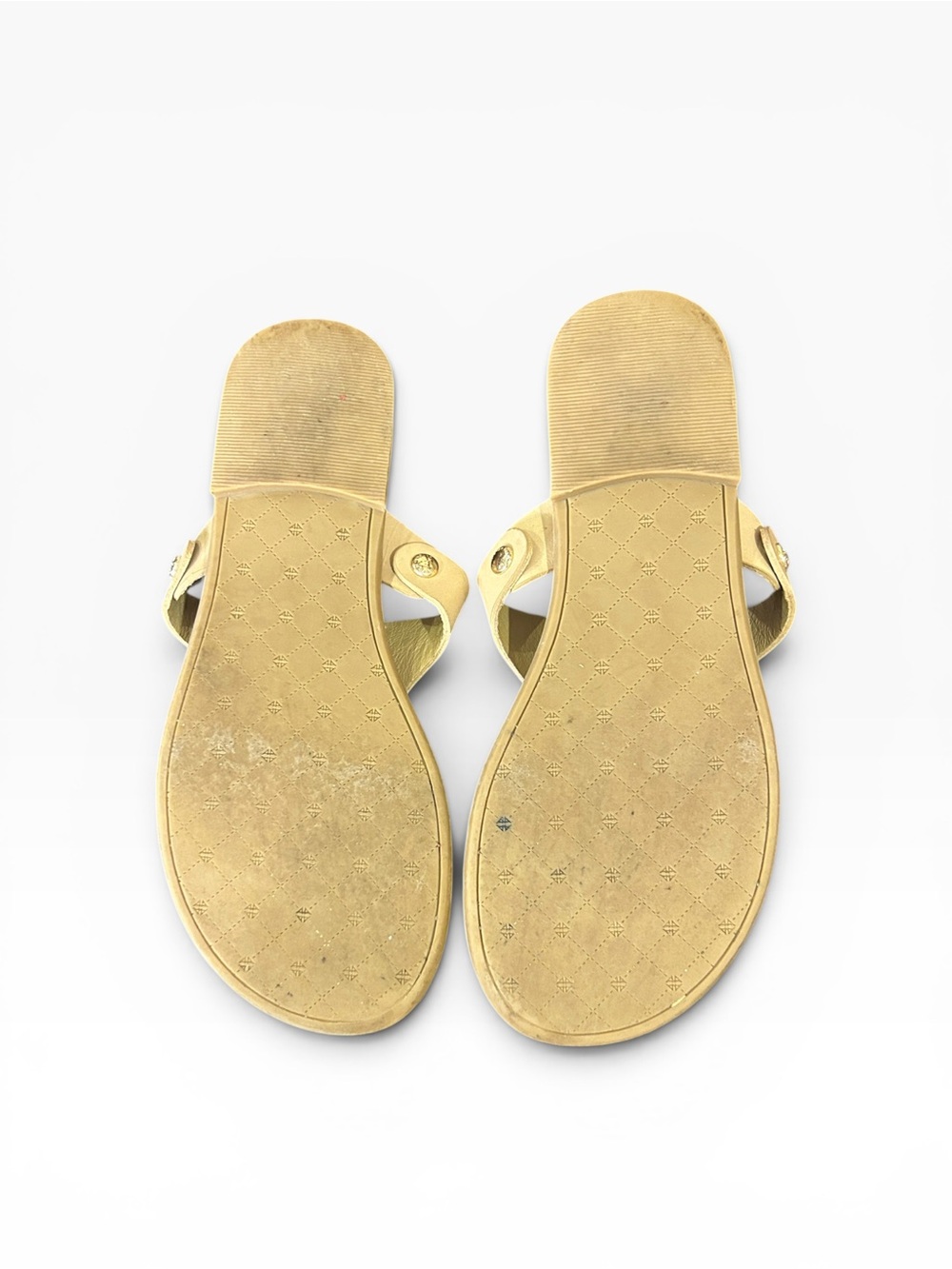 Antonio Melani Lennore Tan Leather Flip Flop Thong Sandals Women’s Size 7 - Picture 8 of 10
